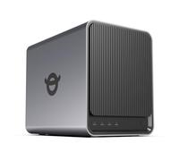 Yxk Zero1 - NAS de escritorio de 4 bahías, CPU Intel N100 de cuatro núcleos, almacenamiento NAS doméstico fácil de usar, compatible con 120 TB (sin disco), 8 GB de RAM, acceso remoto, 2 x 2.5 GbE