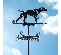 YXKJHH Veleta de Metal con Adorno de Cachorro de Perro, indicador de dirección, Herramienta de medición para jardín, Patio, Techo, fácil de Montar, Braco Alemán