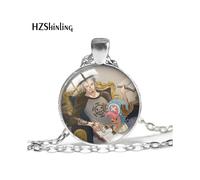 (YXL66) Exquisito collar de personaje de One Piece con diseño de Luffy, Zoro, Robin y Chopper