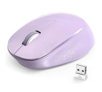 YXLILI Ratón inalámbrico para computadora portátil, ergonómico, inalámbrico, portátil, silencioso, óptico, con receptor USB, 1600 DPI para laptop, Windows, Chromebook, Mac, Notebook, escritorio