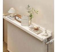 YXLLGS Balda Radiador, Baldas Flotantes Pared, Repisa, para Organizar el Hogar, para Libros, Plantas, Decoración, para Sala de Estar, Dormitorio, Cocina y Baño(White,60x12cm/23x4.7in)