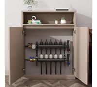 YXLLGS Cubre Radiadores Madera, Balda Cubre Radiador, Vitrina, con Puerta de Rejilla y Dos Rejillas, for Baño, Sala de Estar y Dormitorio(Gray)