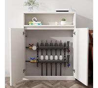 YXLLGS Cubre Radiadores Madera, Balda Cubre Radiador, Vitrina, con Puerta de Rejilla y Dos Rejillas, for Baño, Sala de Estar y Dormitorio(White)