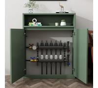 YXLLGS Cubre Radiadores Madera, Balda Cubre Radiador, Vitrina, con Puerta de Rejilla y Dos Rejillas, for Baño, Sala de Estar y Dormitorio(Green)