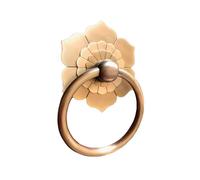 YXLYFDLY llamador Puerta Exterior Aldaba De Puerta Pequeña, Manija De Tirador De Anillo De Puerta De Latón Vintage Que No Se Decolora, Para Puerta Francesa, Puerta De Entrada Al Patio(2.36in)