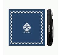 YXLYFDLY Tapete Mahjong grueso y reductor de ruido, mantel de Mahjong con respaldo de goma para jugar en casa para mahjong, póquer, carta, mesa, juegos de azulejos (azul, 90 cm)