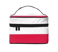 YXLymxDAMAI Bolsa de maquillaje de viaje con bandera de soberanía siamesa, bolsa de cosméticos de moda con gran capacidad para viajes, gimnasio y camping, Bandera polaca, Talla única
