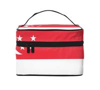 YXLymxDAMAI Bolsa de maquillaje de viaje con bandera de soberanía siamesa, bolsa de cosméticos de moda con gran capacidad para viajes, gimnasio y camping, Singapore Flag, Talla única