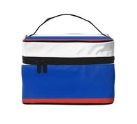 YXLymxDAMAI Bolsa de maquillaje de viaje con bandera de soberanía siamesa, bolsa de cosméticos de moda con gran capacidad para viajes, gimnasio y camping, Bandera de Rusia, Talla única
