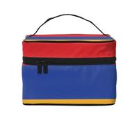 YXLymxDAMAI Bolsa de maquillaje de viaje con la bandera del Líbano, bolsa de cosméticos de moda con gran capacidad para viajes, gimnasio y camping, Bandera de Armenia, Talla única