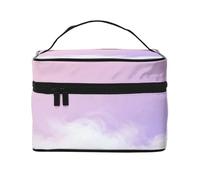 YXLymxDAMAI Bolsa de maquillaje de viaje con pintura al óleo de color claro, bolsa de cosméticos de moda con gran capacidad para viajes, gimnasio y camping, Lavanda, Talla única