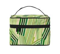 YXLymxDAMAI Green Line - Neceser de maquillaje de viaje con gran capacidad para viajes, gimnasio y camping, Verde (Green Line), Talla única