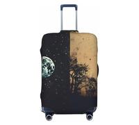 YXLymxDAMAI Resting Tiger - Fundas de maleta para equipaje, adecuadas para equipaje de viaje, funda de protección de 18 a 32 pulgadas, color negro, Night Woods, L
