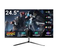 YXPC 24.5" 200Hz, pantalla FHD 1080p VA, altavoces integrados, 1ms sin bisel, freesync, 99% sRGB, HDR400, ángulo de visión 178°, HDMI, DisplayPort, compatible con montaje en pared de 75x1080p