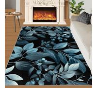 YXQAIED Alfombra para decoración y regalos florales para el hogar, 180 x 270 cm, alfombras de hojas de frutas para sala de estar, alfombras lavables florales rústicas para dormitorio, alfombra de