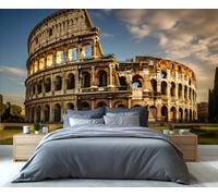 YXQAIED Coliseo Roma, Italia, papel pintado para sala de estar, murales de pared de patrimonio histórico europeo para dormitorio, papel pintado fotográfico extraíble no tejido 3D, 300 x 210 cm