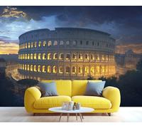 YXQAIED Itlay - Mural de pared del Coliseo de Roma, papel pintado histórico de fama mundial, papel pintado fotográfico de ruinas de edificios antiguos, murales grandes, decoración para sala de estar y