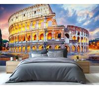 YXQAIED Itlay - Mural de pared del Coliseo de Roma, papel pintado histórico de fama mundial, papel pintado fotográfico de ruinas de edificios antiguos, murales grandes, decoración para sala de estar y