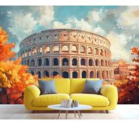 YXQAIED Itlay - Mural de pared del Coliseo de Roma, papel pintado histórico de fama mundial, papel pintado fotográfico de ruinas de edificios antiguos, murales grandes, decoración para sala de estar y