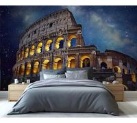 YXQAIED Itlay - Mural de pared del Coliseo de Roma, papel pintado histórico de fama mundial, papel pintado fotográfico de ruinas de edificios antiguos, murales grandes, decoración para sala de estar y