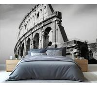 YXQAIED Mural de papel pintado del Coliseo de Roma, famoso mundialmente famoso, 3D, murales de pared con ruinas de edificios antiguos, murales de fondo para sala de estar, dormitorio, 200 x 140 cm