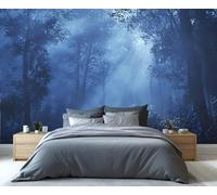 YXQAIED Papel pintado de bosque, papel pintado de dormitorio de naturaleza, murales de pared 3D de selva misteriosa para sala de estar, decoración del hogar y papel tapiz no autoadhesivo