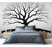 YXQAIED Papel pintado floral, papel pintado de lobo feroz para sala de estar y decoración del hogar, papel pintado de animales salvajes para dormitorio, mural de pared con impresión 3D (no se pela ni