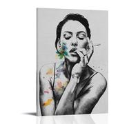 YXRONG Póster decorativo de Actor Monica Bellucci-4, pintura al óleo, lienzo, pintura artística, decoración de dormitorio, 40 x 60 cm, estilo marco