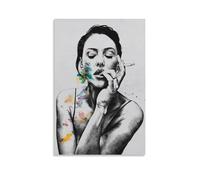 YXRONG Póster decorativo de Actor Monica Bellucci-4, pintura al óleo, lienzo, pintura artística, decoración de dormitorio, 50 x 75 cm, estilo sin marco