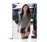 YXRONG Póster decorativo del actor Megan Fox.6, pintura al óleo, lienzo, pintura artística, decoración de dormitorio, 20 x 30 cm, estilo marco