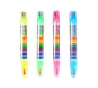 YXRRVING 20 colores Crayon Student Drawing Color Pencil Multicolor Color School Gift Crayon Stationery B5y3 Para Niños