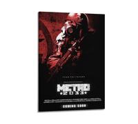 YXWOYNHY Póster de videojuego Metro 2033, pintura decorativa, lienzo, póster de pared e imagen artística moderna para decoración de dormitorio familiar, pósteres de 20 x 30 pulgadas (50 x 75 cm)