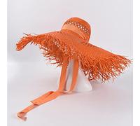 YXWYXWA Big Beach Hats for Women Wide Brim Ladies Hollow Breathable Summer Cool Straw Hat