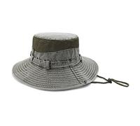 YXWYXWA Big Brim Fisherman Hat Spring and Summer Mesh Breathable Sun Hat Washed Cowboy Hat Outdoor Leisure Basin Hat