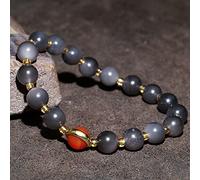 YXWYXWA Bracelet Feng Shui Obsidian Wealth Bracelet Red Agate Reiki Crystal Spiritual Chakra Bracelet Amulet Lucky Adjustable Ward Off Evil Bracelet Women Men,Style c