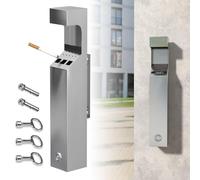 YXWYXWA Cenicero de Basura Grande montado en la Pared Soporte de Basura para Exteriores con Cerradura Cenicero de Pared para Exteriores de Acero Inoxidable de 50 cm con 3 Llaves para Pub Club Parques