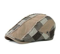 YXWYXWA Checkered Beret Hair Edge Do Old After Sealing Duckbill Hat Plaid Outdoor out Single Cap