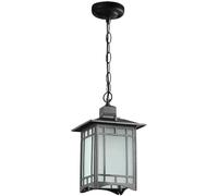 YXWYXWA Chinese Style Outdoor Garden Villa Pendant Lamp Waterproof E27 Height Adjustable Hanging Lamp Aluminum/Glass Outdoor Pendant Light Aluminum Home Garden Interesting