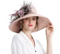 YXWYXWA Comfortable Hat Women's Flower Decoration Sunshade Adult Hat Woven Large Brim Women's Sunshade Hat
