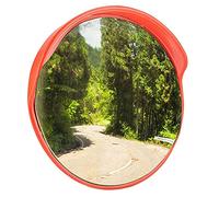 YXWYXWA Espejo de Seguridad Convexo, Espejo de tráfico, Espejos de Entrada para Exteriores para Ciegos, Espejo de Seguridad Curvo con Soporte de fijación Ajustable para Seguridad Vial, 40 cm/18