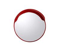 YXWYXWA Espejo De Seguridad para El Tráfico Espejo Convexo para Entrada 40 Cm/18 Pulgada/60 CM/80 CM Lente Gran Angular De Plástico, Espejo Curvo Inastillable Rojo para Uso En Interiores Y