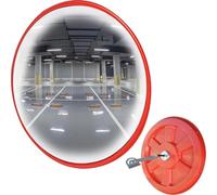 YXWYXWA Espejo Gran Angular Convexo Curvo de tráfico 12 18 24 32 Pulgadas, Espejo de Punto Ciego Redondo Ajustable para Esquina de Pared, Espejos de estacionamiento/Garaje/Entrada de Entrada