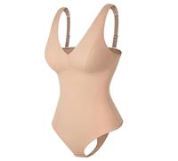YXWYXWA Fajas Moldeadoras, Body con Tanga para Mujer, Entrenador de Cintura, corsé con Cuello de Pico Profundo, Ropa Interior Adelgazante, Sujetador Incorporado, Camisolas, Tops