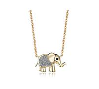 YXWYXWA Fashion Glitter Elephant 925 Collar de Plata esterlina Pendantes para Mujeres Decoración de Regalo de cumpleaños de niñas Joyas Finas