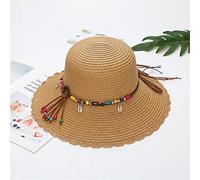 YXWYXWA Fisherman Hat Sunscreen Straw Hat Sun Hat Korean Version Adjustable Travel Wide Brim Beach Hat
