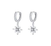 YXWYXWA Hoop Earrings For Women Flower Moon Zircon Piercing Earring Earings Jewelry Pendientes