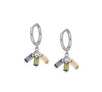 YXWYXWA Hoop Earrings For Women Round Earring Star Color Zircon Pierced Cartilage Earings Jewelry