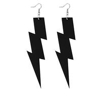 YXWYXWA Jewelry for Women Women Silver Earrings, Fluorescence Colorful Lightning Shape Women Long Drop Earrings Minimalist Punk Jewelry Bijoux For Party Gift Gifts For Girlfriend, Wife, Sister,