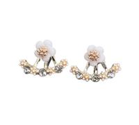 YXWYXWA Jewelry for Women Women Silver Earrings, Imitation Pearl Heart Crystal Flower Leaf Angel Wings Geometry Stud Earrings For Women Statement Ear Jewelry Gifts For Girlfriend, Wife, Sister,