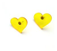 YXWYXWA jewelry for women Women Silver Earrings, Romantic Cute Heart Acrylic Enamel Women Drop Earrings Tassel Ins Female Party Birthday Friend Jewelry Brincos Gift Gifts For Girlfriend, Wife, Sister,